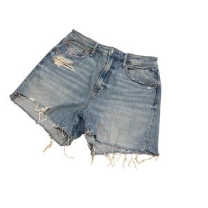 American Eagle Outfitters Women’s Blue Distressed Jean Shorts size 6